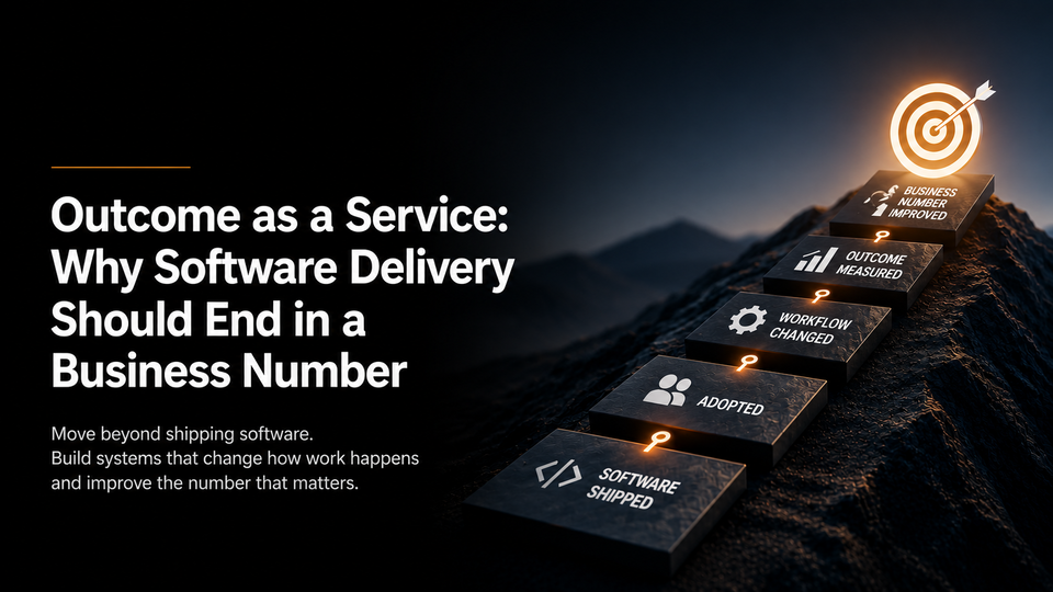 Cover image for “Outcome as a Service: Why Software Delivery Should End in a Business Number”
